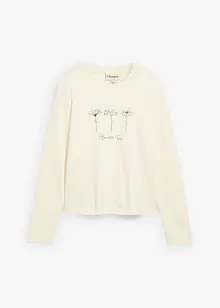 Langermet topp i 100% bomull, bonprix