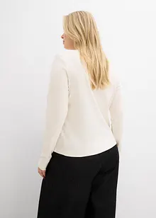 Langermet topp i 100% bomull, bonprix