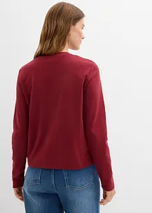 Langermet topp i 100% bomull, bonprix