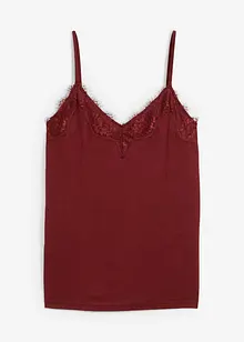 Singlet med ull og blonder, bonprix
