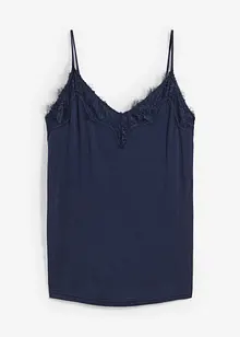 Singlet med ull og blonder, bonprix
