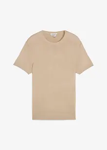 T-skjorte i strikket materiale, bonprix
