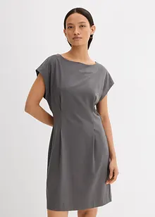 Kjole i kreppet viskose, bonprix