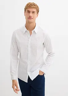 Business-skjorte med stretch og minimønster, Slim Fit, bonprix