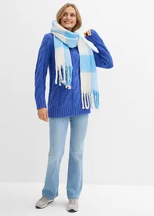 Genser med flettemønster, bonprix