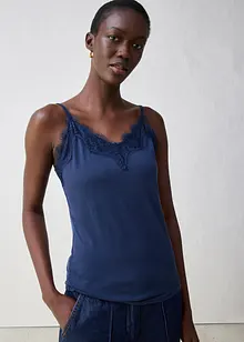 Singlet med ull og blonder, bonprix