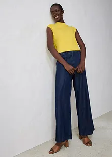 Topp med silke, bonprix