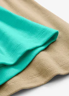 Singlet med økologisk bomull (2-pack), bonprix