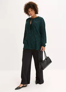 Bluse i strukturert viskose, bonprix