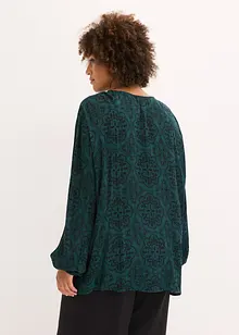 Bluse i strukturert viskose, bonprix
