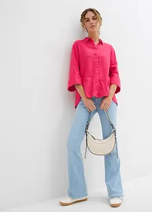 Bluse i kjølende linmiks, bonprix