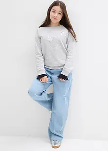 Sweatshirt i 100% bomull, bonprix