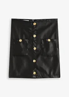 Miniskjørt i imitert skinn, bonprix