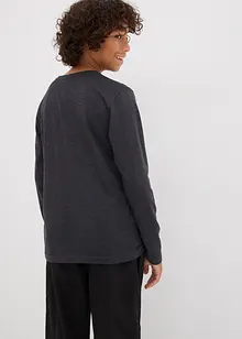 Langermet topp med bomull, bonprix