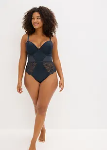 Stringbody i materiale med glans, bonprix