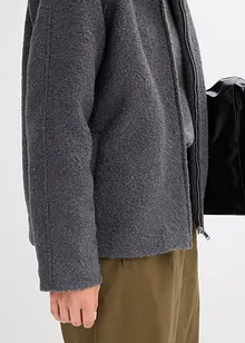 Bomberjakke i myk bouclé, bonprix