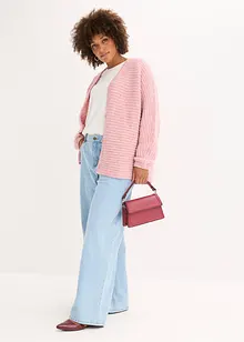 Grovstrikket jakke med ullandel, bonprix