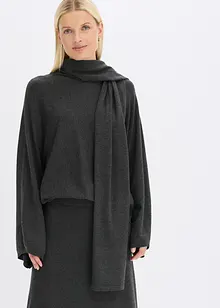 Finstrikket genser av myk viskosemiks, bonprix