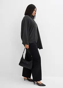 Finstrikket genser av myk viskosemiks, bonprix