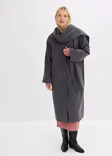 Oversized kåpe av myk viskosemiks, bonprix
