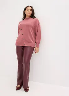 Genser med knappestolpe, bonprix