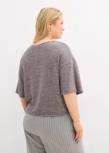 Kort topp i boxy passform, bonprix