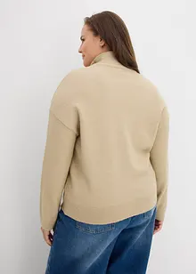 Strikkejakke med glidelås, bonprix