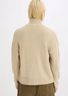 Strikkejakke med glidelås, bonprix