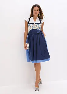 Tyrolerkjole med brodert forkle (2-delt sett), bonprix