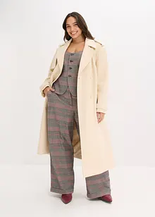 Trenchcoat i ullstil, bonprix