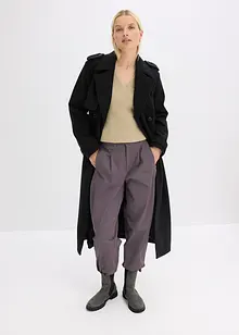 Trenchcoat i ullstil, bonprix