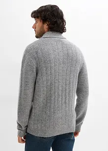 Cardigan med ribbemønster, bonprix
