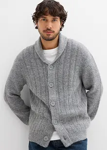 Cardigan med ribbemønster, bonprix