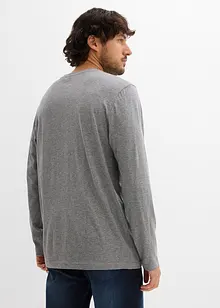 Langermet shirt i 100% økologisk bomull (2-pack), bonprix