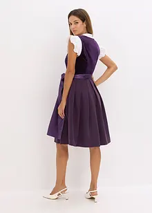 Dirndl med fløyel, i midi-lengde (2-delt sett), bonprix