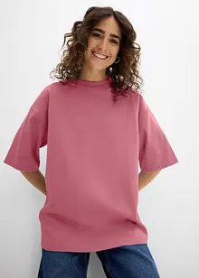 Oversized topp i formstabil, 100% økologisk bomull, bonprix