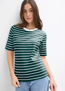 T-skjorte i formstabil, 100% økologisk bomull, bonprix