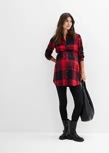 Lang mammabluse i bomullsflanell, bonprix