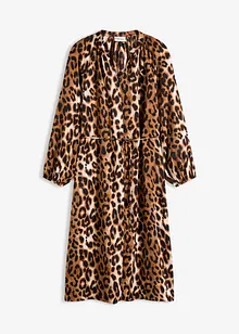 Midikjole av lett sateng, bonprix