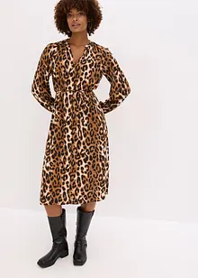 Midikjole av lett sateng, bonprix