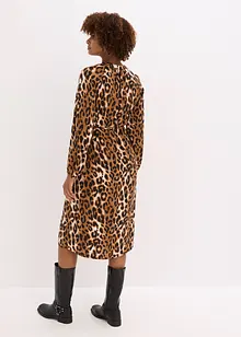 Midikjole av lett sateng, bonprix