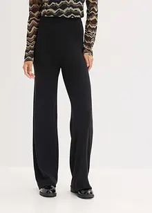 Strikket bukse i myk viskosemiks, bonprix