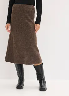 Midi strikkeskjørt, bonprix