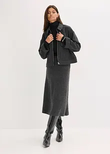 Midi strikkeskjørt, bonprix