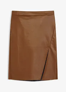 Blyantskjørt i skinnimitasjon, bonprix