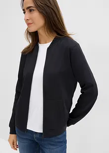 Sweatshirt i scuba-materiale med glidelås, bonprix