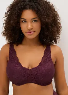 Vattert BH med vatterte skulderbånd og delikate blonder, bonprix