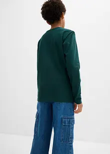 Langermet topp med økologisk bomull (3-pack), bonprix