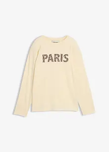 Langermet topp i 100% økologisk bomull, bonprix