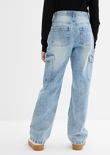 Vid cargo-jeans, Mid Waist, bonprix